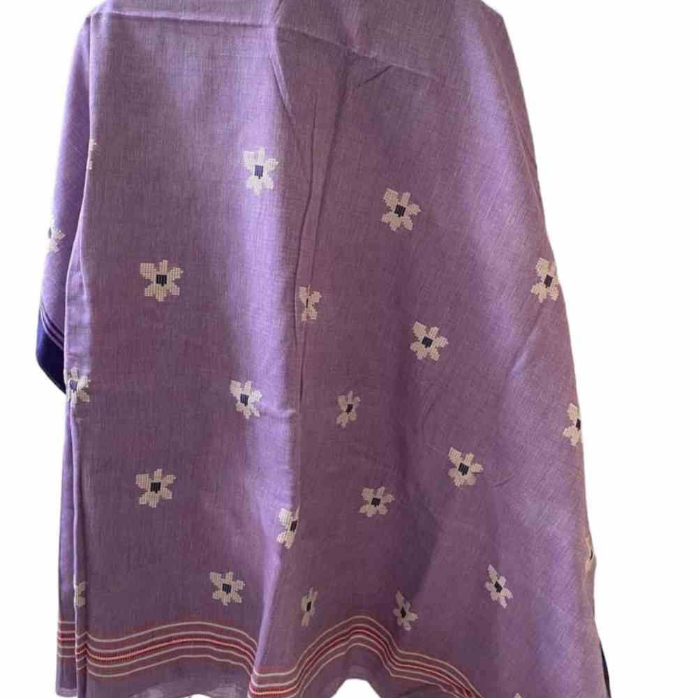 Lavender Blossom Bawan Buti Saree